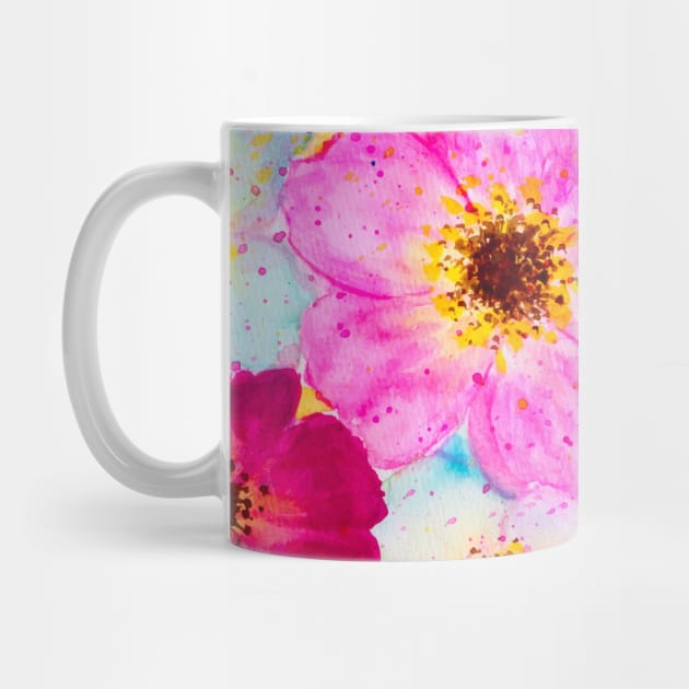 Pastel floral pattern by redwitchart